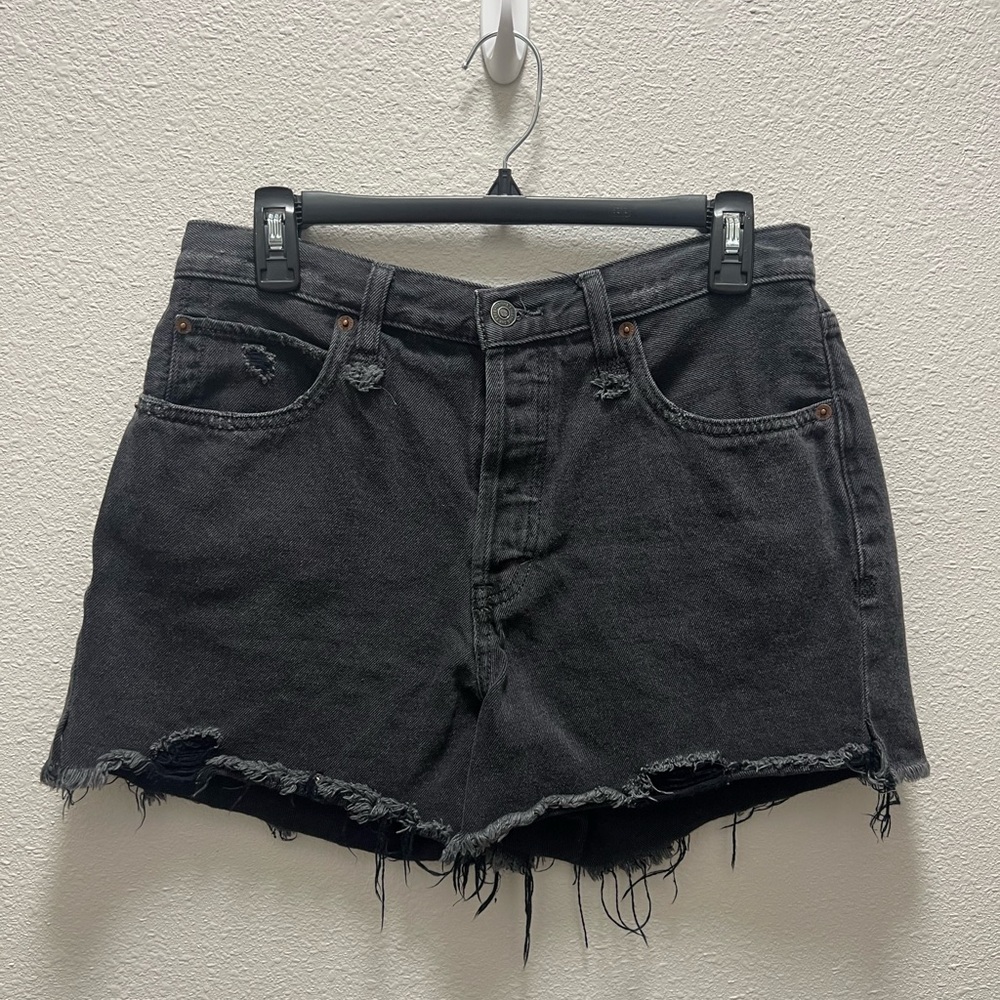Free People High Waisted Denim Shorts